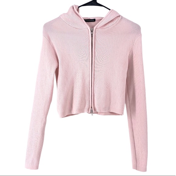 Brandy Melville | Tops | Brandy Melville Womens Arden Crop Hoodie Pink | Poshmark